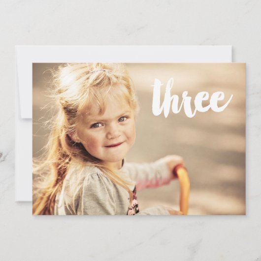 Invitation de superposition de photo numéro trois (Devant)