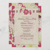 Invitation de superposition de printemps (Devant / Derrière)