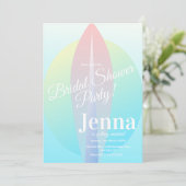Invitation de Surf sur la Plage de Mariage Rose So (Debout devant)