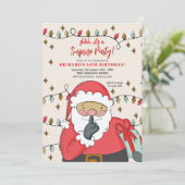 Invitation de Surprise Party Père Noël (Debout devant)