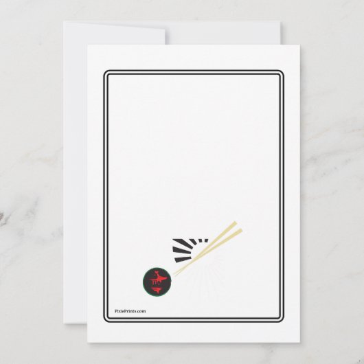 Invitation de sushi (Dos)