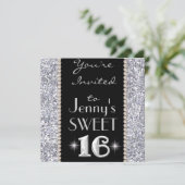 Invitation de SWEET 16 Chic & Bling Party (Debout devant)