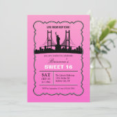 Invitation de sweet sixteen de New York (Debout devant)