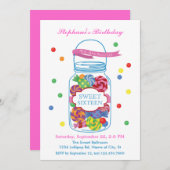 Invitation de sweet sixteen de pot de maçon de (Devant / Derrière)