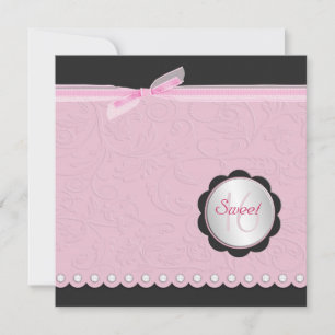 Invitation de Sweet sixteen étalé de diamant flora