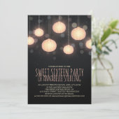 Invitation de Sweet sixteen Lanterns (Debout devant)
