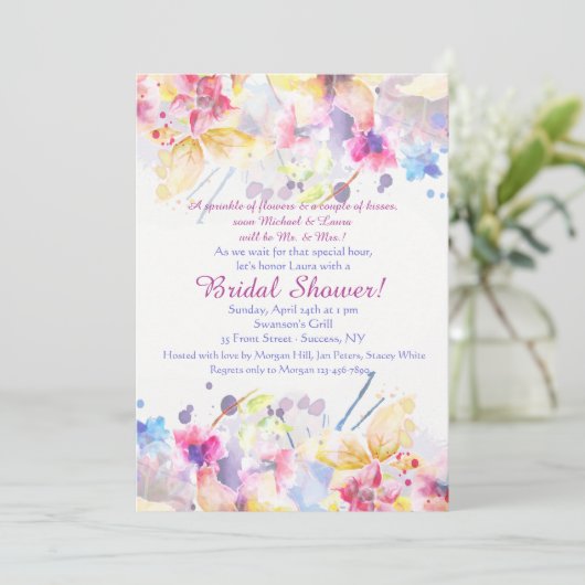 Invitation de symphonie d'aquarelle (Debout devant)