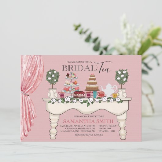 Invitation de table de dessert (Debout devant)