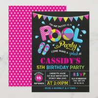 Invitation de tableau d'anniversaire de réception