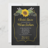Invitation de tableau de bord de tournesol rustiqu (Devant)