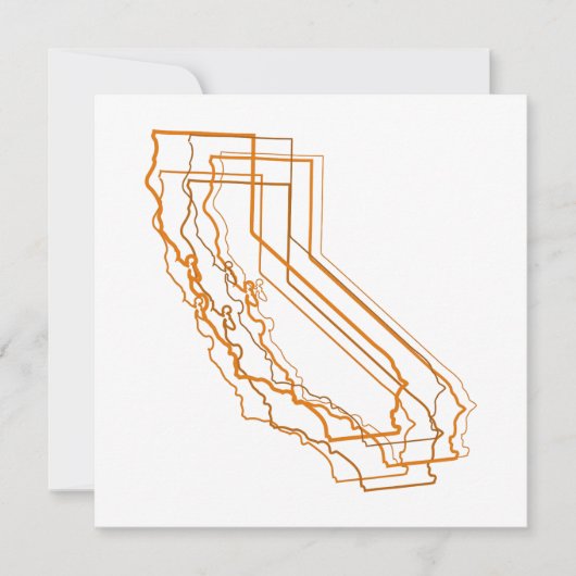 invitation de tache floue de la Californie (Devant)