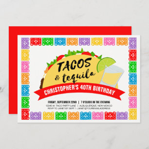 Invitation de Tacos et Tequila Party