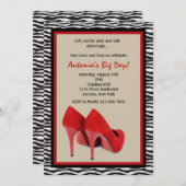 Invitation de talons de fille (Devant / Derrière)