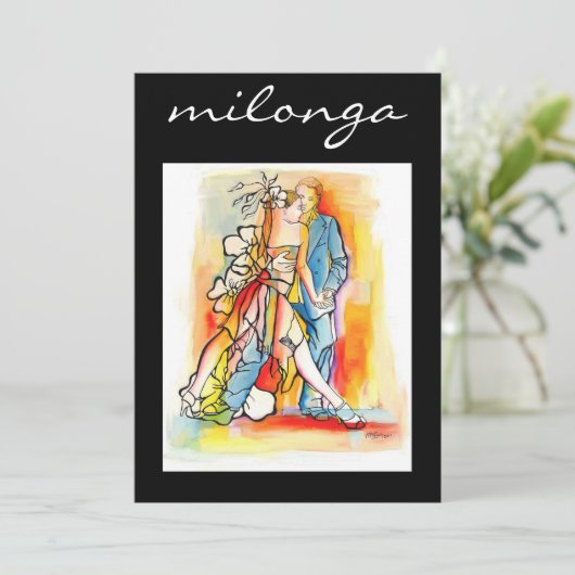 Invitation de Tango Milonga (Debout devant)