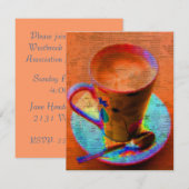 Invitation de tasse de thé (Devant / Derrière)