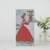 Invitation de Tea Party de vacances Vintage (Debout devant)