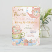 Invitation de Tea Party modifiable (Debout devant)