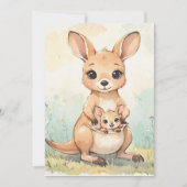 Invitation de téléchargement numérique pour bébé D (Devant)