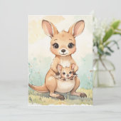 Invitation de téléchargement numérique pour bébé D (Debout devant)