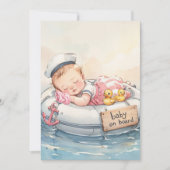 Invitation de téléchargement numérique pour bébé m (Devant)