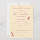 Invitation de téléchargement numérique pour bébé m (Dos)