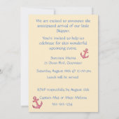 Invitation de téléchargement numérique pour bébé m (Dos)