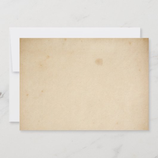 Invitation de télégramme d'anniversaire (Dos)