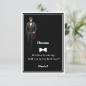 Invitation de témoin de mariage (Debout devant)