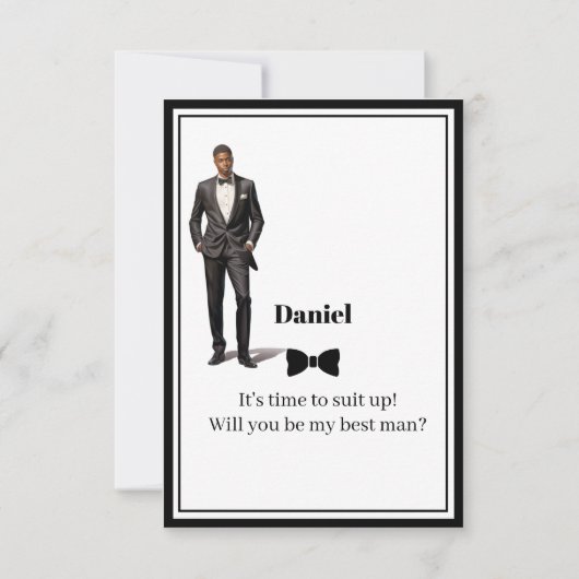 Invitation de témoin de mariage (Devant)