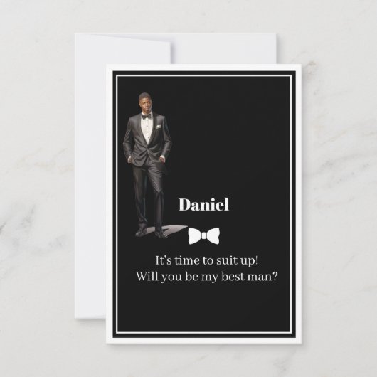 Invitation de témoin de mariage (Devant)