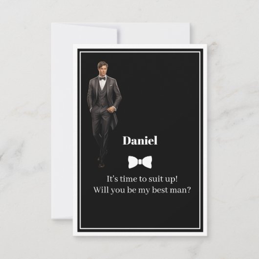 Invitation de témoin de mariage (Devant)