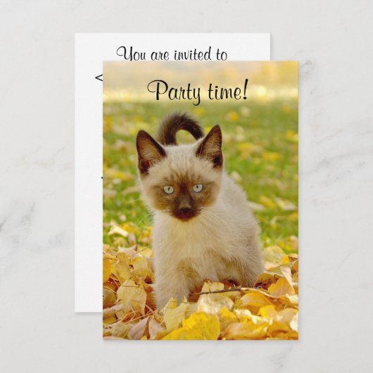 Invitation "de temps de partie" (Devant / Derrière)