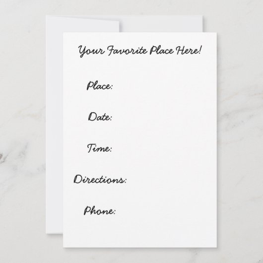 Invitation de temps de récolte (Dos)