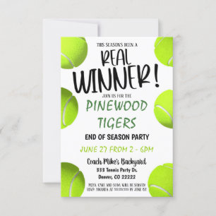 Invitation De Tennis