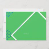 Invitation de tennis de table (Dos)