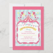 Invitation de tente de cirque (Devant)