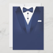 Invitation de tenue de soirée noire pour 70e anniv (Dos)