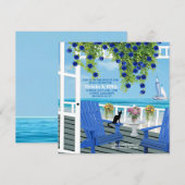 Invitation de terrasse de plage (Devant / Derrière)
