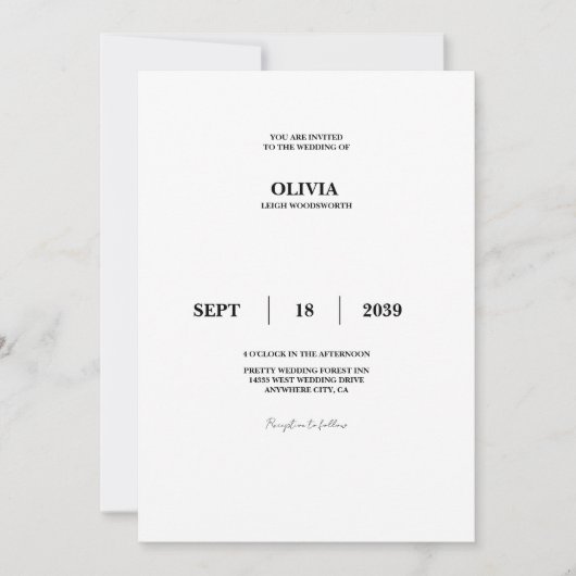 Invitation de test (Devant)