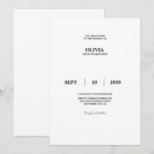 Invitation de test (Devant / Derrière)