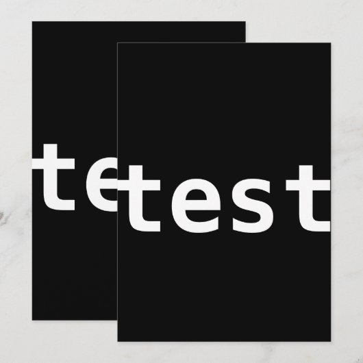 invitation de test (Devant / Derrière)