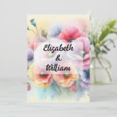 Invitation de texte calligraphie minimaliste (Debout devant)