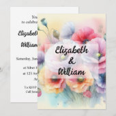 Invitation de texte calligraphie minimaliste (Devant / Derrière)
