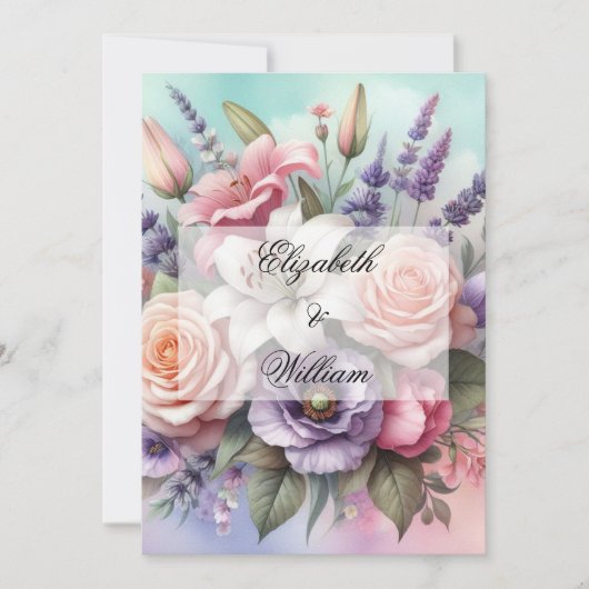 Invitation de texte calligraphie minimaliste (Devant)