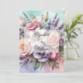 Invitation de texte calligraphie minimaliste (Debout devant)