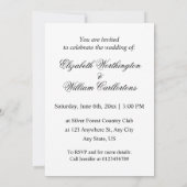 Invitation de texte calligraphie minimaliste (Dos)