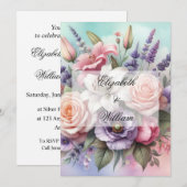 Invitation de texte calligraphie minimaliste (Devant / Derrière)