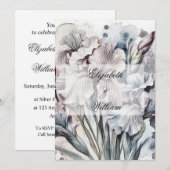 Invitation de texte calligraphie minimaliste (Devant / Derrière)