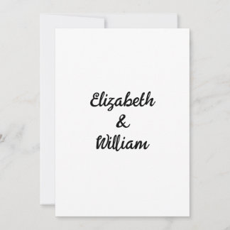Invitation de texte calligraphie minimaliste