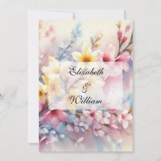 Invitation de texte calligraphie minimaliste